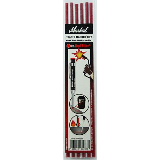 Markal Welders Pencils, SilverStreak & RedRiter